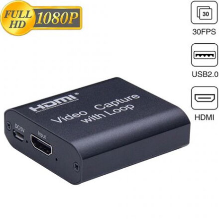 LH-4K Převodník z HDMI na USB, HDMI capture, HDMI loop