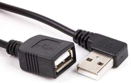 USB USB 2.0 prodlužovací kabel typ A-A M ve tvaru L/F levý