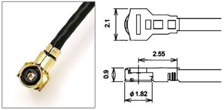 Pigtail IPEX4- SMA F