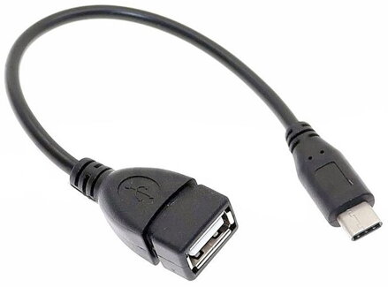 USB C M - USB 3.0-A F prodlužovací kabel ve tvaru L copy