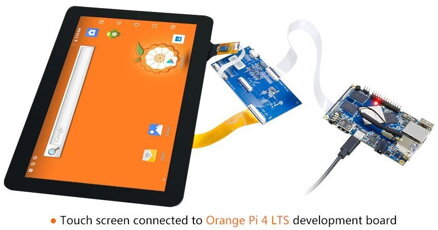 10.1"dotykový displej pro Orange Pi4 /PI4 Lts/PI4B