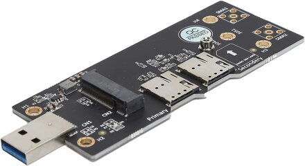 M.2 NGFF Key B na USB 3.0 adaptér s 6pinovým slotem pro dvě SIM karty