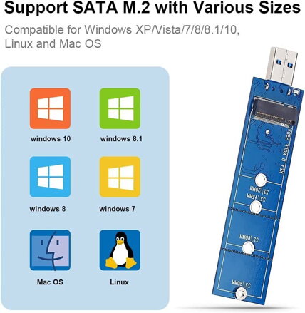M.2 na USB 3.0 adaptér