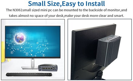 N3061 i5-10210U, 6 LAN, barebone, fanless, průmyslový počítač