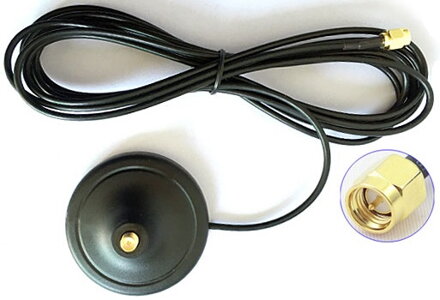 Magnetická základna antény s 3m kabelem RF174