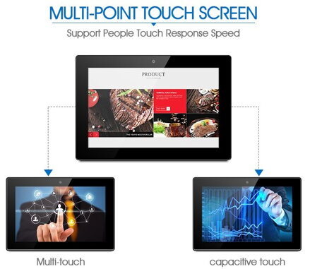 10.1" řada WF 2, průmyslový Android tablet, dotyk, PoE a VESA