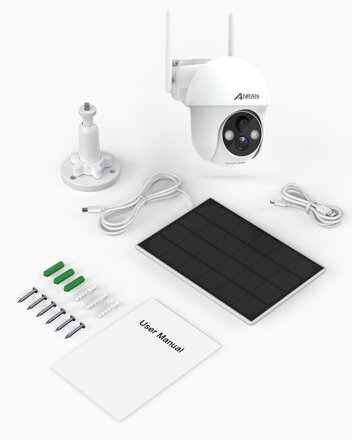 Q3 Max 5MP Wi-Fi otočná kamera s dobíjecí baterií a 3W solárním panelem