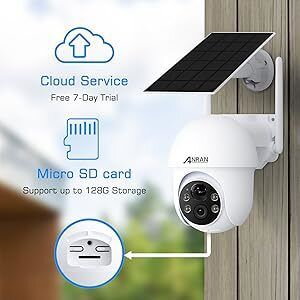Q3 Max 5MP Wi-Fi otočná kamera s dobíjecí baterií a 3W solárním panelem
