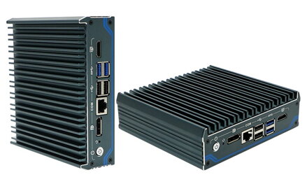 N1241 Průmyslové Mini PC Barebone Fanless N100