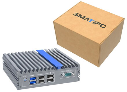IEXP-302, J3710 průmyslové mini PC, bezventilátorové, 12V, Barebone