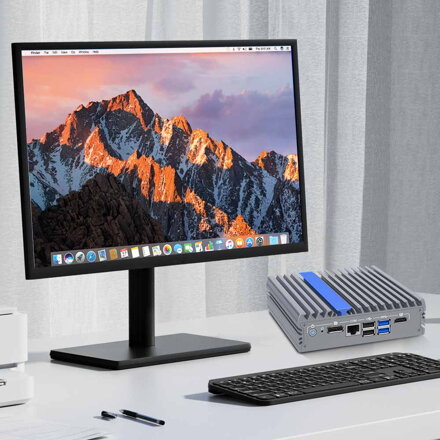 IEXP-304 Průmyslové PC, Intel N100, 4× 2.5G LAN, bezventilátorové