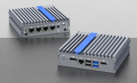 IEXP-304 Průmyslové PC, Intel N100, 4× 2.5G LAN, bezventilátorové