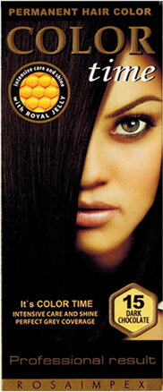 Dlouhotravající Barva na vlasy Color Time 15 - tmavá čokoláda 85ml