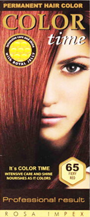 Dlouhotravající Barva na vlasy Color Time - 65 - Ohnivě červená 85ml