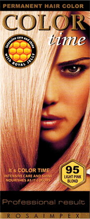 Dlouhotravající Barva na vlasy Color Time 95 - světle růžová blond 85ml