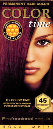 Dlouhotravající Barva na vlasy Color -Time - 45 Višeň 85ml