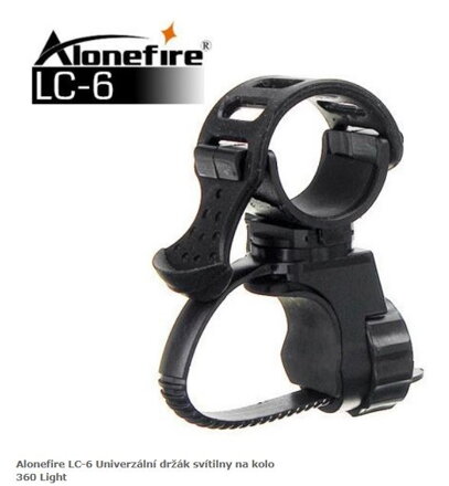 Alonefire LC-6 Univerzální držák svítilny na kolo 360 ° Light