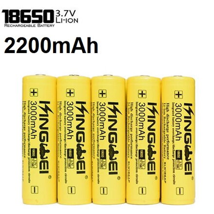 UltraFire 2200mAh 3.7V 18650 NCR Li-ion flat-top