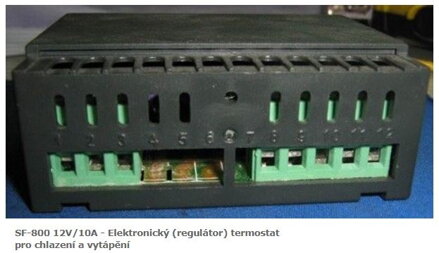 SF-800 12V/10A - Elektronický (regulátor) termostat pro chlazení a vytápění