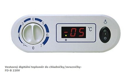 Vestavný digitální teploměr do chladničky/mrazničky- FD-B 220V