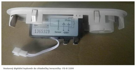 Vestavný digitální teploměr do chladničky/mrazničky- FD-B 220V