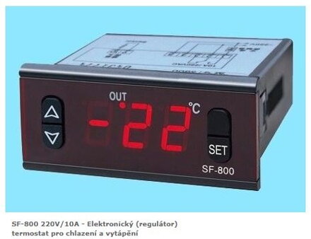 SF-800 220V/10A - Elektronický (regulátor) termostat pro chlazení a vytápění