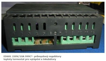 ED681 220V/10A 999C°- průmyslový regulátory teploty termostat pro vytápění a inkubátory