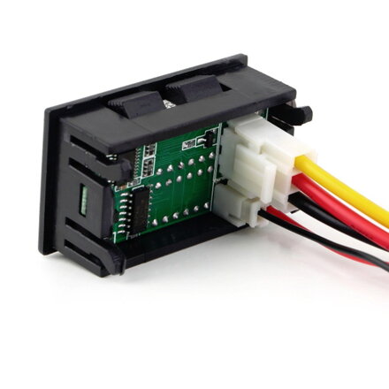 Ampérmetr/voltmetr panelový YB27VA DC 0-100V
