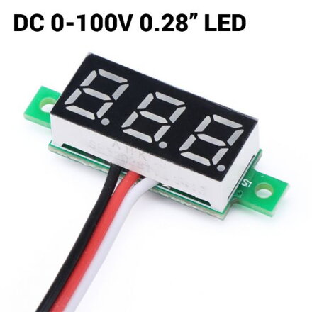 V18D DC0-100V 0.28' LED digitální voltmetr