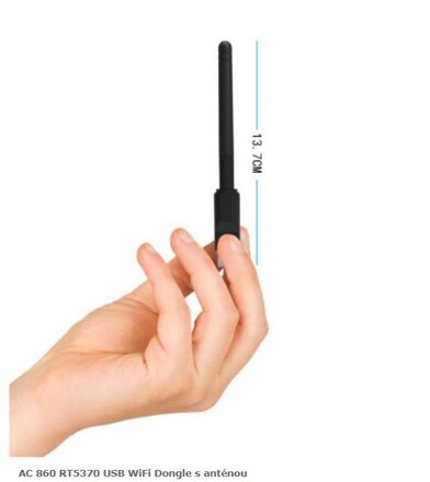 MT7601 USB WiFi Dongle s anténou