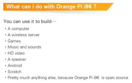 Orange Pi i96 IoT RDA Micro 8810PL