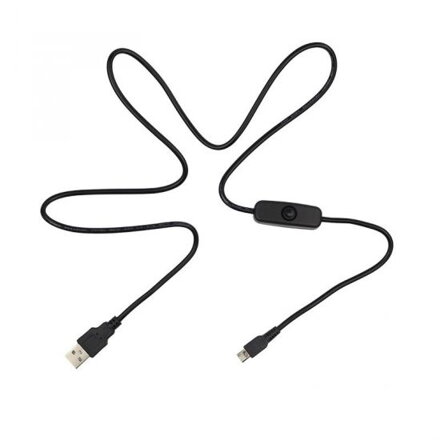 Nabíjecí kabel USB 2.0 Type-A samec  USB 2.0 Micro-B samec s vypínačem