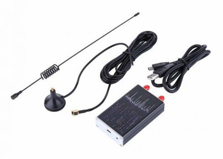 RTL SDR přijímač 100kHz-1.7GHz skener USB