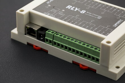 8 kanálový reléový regulátor IoT Ethernet (podporuje PoE a RS485)