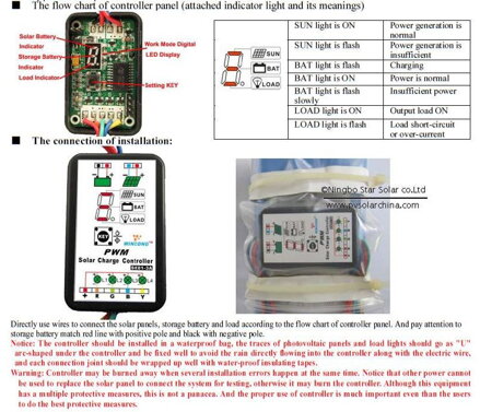 SX01-3A originálny PWM 3A Solární regulátor nabíjení 3A 12V 24V pro Li Li-ion lithium LiFePO4 baterie