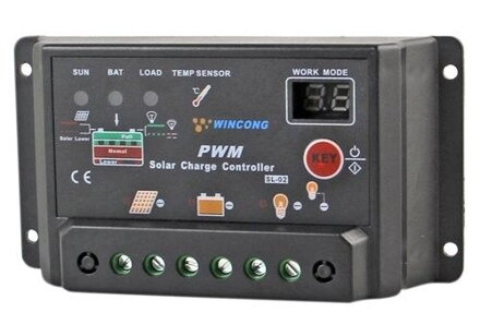 SL-02A-30A originálny PWM 30A Solární regulátor nabíjení 30A 12V 24V pro Li Li-ion lithium LiFePO4 baterie
