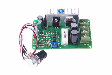 Regulátor otáček pro stejnosměrné motory - PWM DC 12V-36V 10A