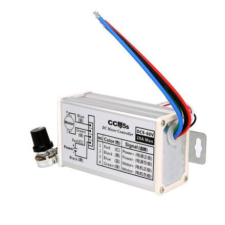 Regulátor otáček pro stejnosměrné motory - PWM DC 9V-60V 20A