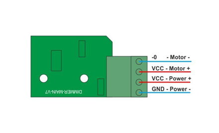 Stmívač dimmer, DC 12-24V, 8A modul