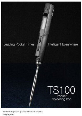 TS100 digitální pájecí stanice s OLED displejem
