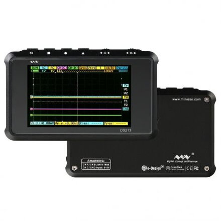 DS213 4-kanálový mini kapesní digitální osciloskop
