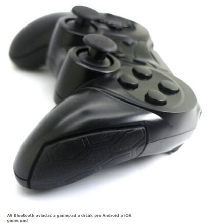 A9 Bluetooth ovladač a gamepad a držák pro Android a iOS game pad
