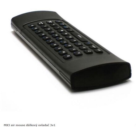MX3 air mouse dálkový ovladač 3v1