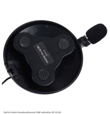 Ruční/stolní kondenzátorový USB mikrofon SF-911B