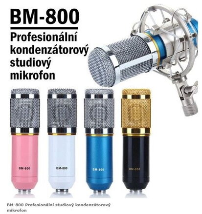 BM-800 Profesionální studiový kondenzátorový mikrofon