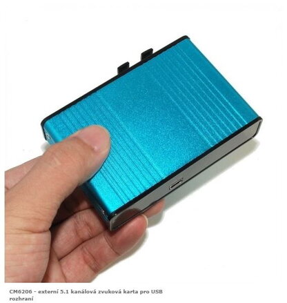 CM6206 - externí 5.1 kanálová zvuková karta pro USB rozhraní