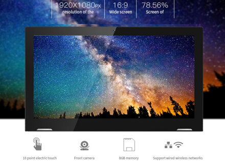WL1312T 13.3" L-tvarovaný průmyslový tablet s dotykovým displejem a Android