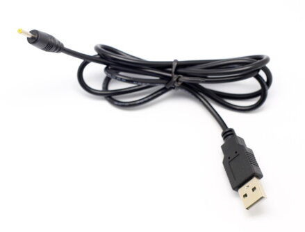 DC napájecí kabel z USB A portu na 2.5 x 0.7 mm