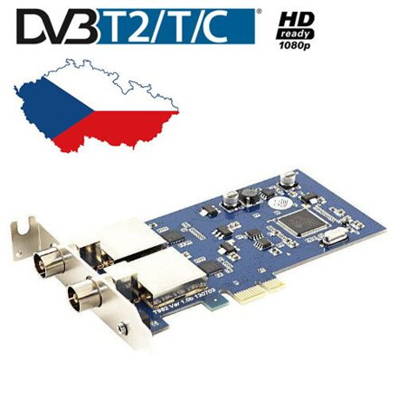 DVBSky T982 DVB-T/T2/C PCIe interní duální tuner