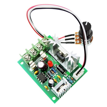 Regulátor otáček pro stejnosměrné DC motory - PWM 10V-30V 5A